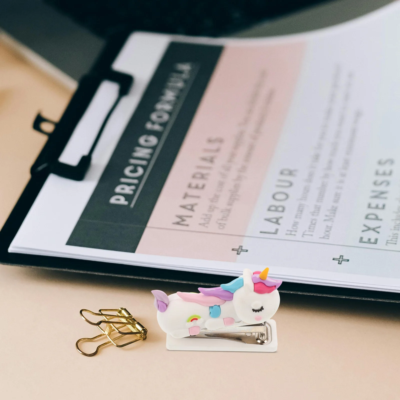 Mini stapler cute animal heavy