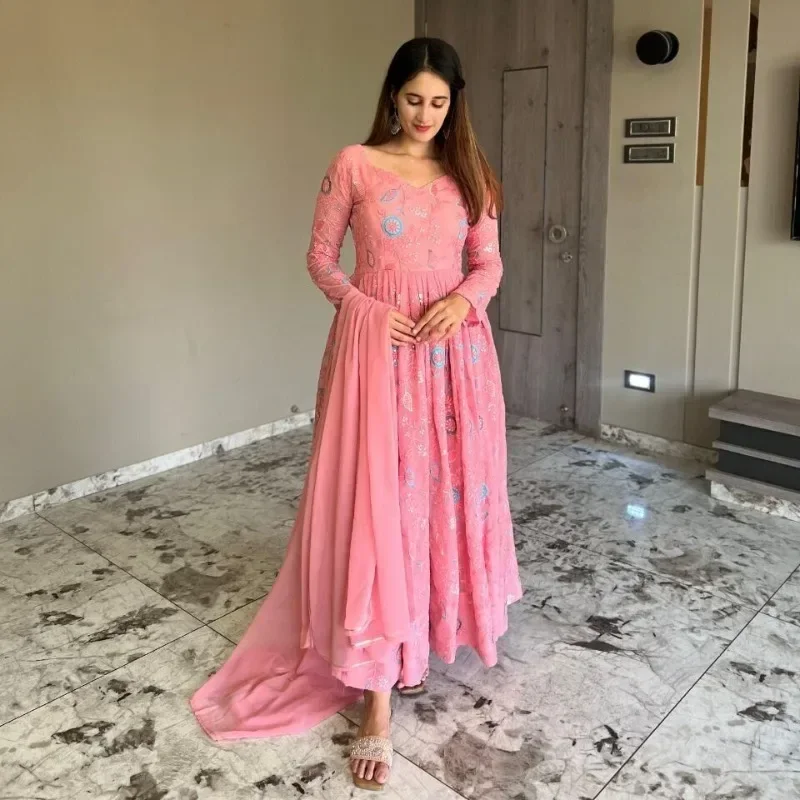 Индийский свадебный костюм болливуда shalwar kameez - Фотография_2