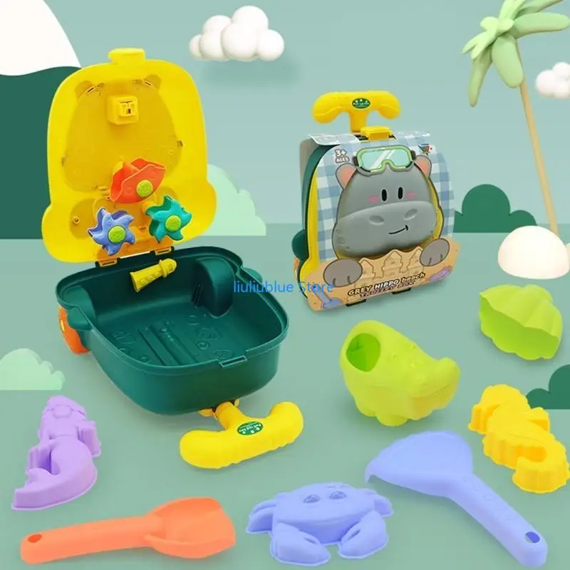 8pcs kids beach toy toy pand pass