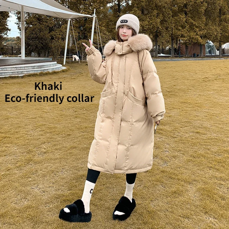 Down jackets women winter hooded - Фотография_4
