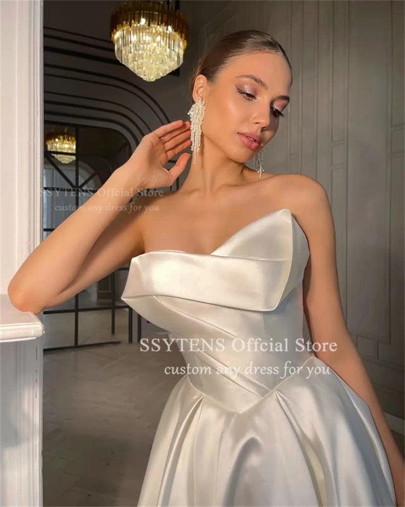 Ssytens элегантные атласные свадебные - Фотография_2