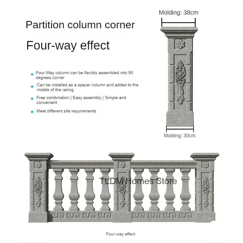 New thickened roman column railing - Фотография_4