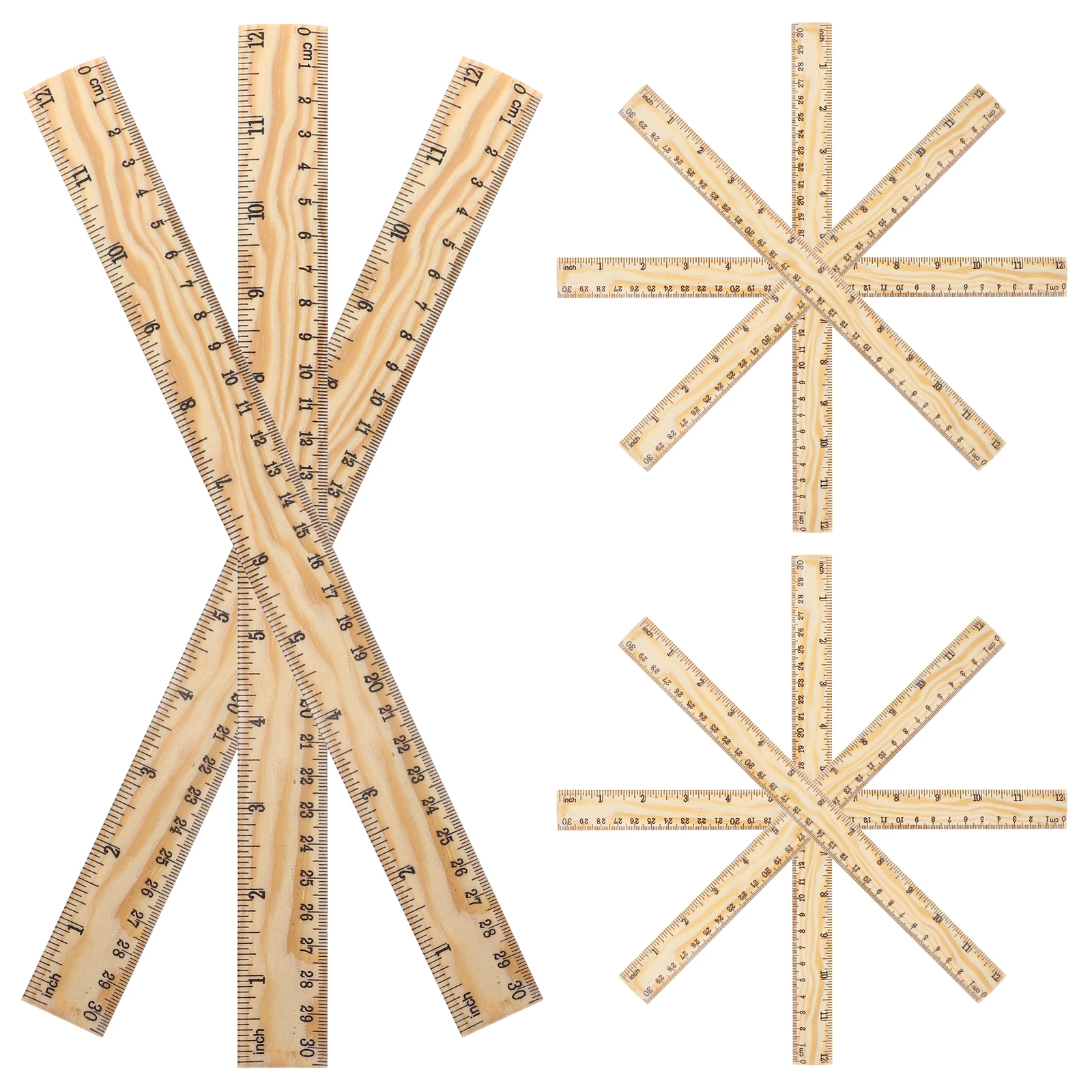 Бамбуковая деревянная линейка diy yardstick - Фотография_6