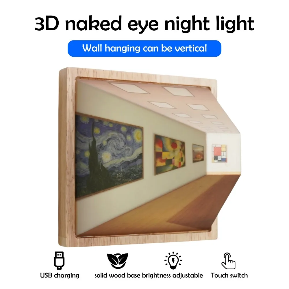 E2 креативная новинка 3d лампа